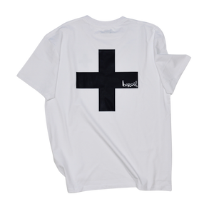 BERSIH Cross logo Tee - ORGANIC // White.